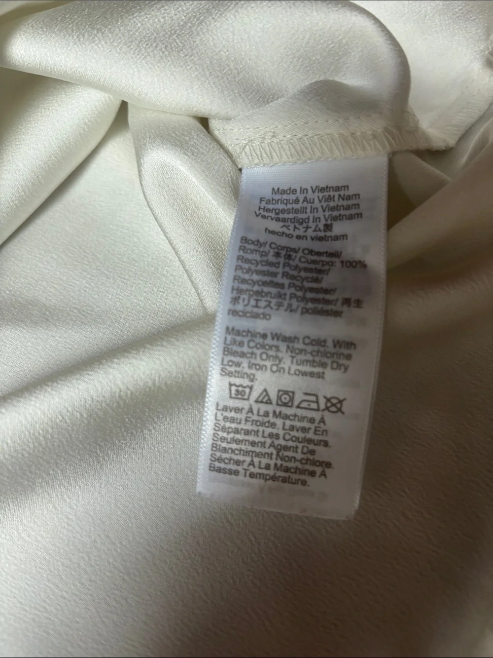J. Crew Puff Sleeve Satin Back Crepe Top Women's Medium Keyhole Long Sleeve